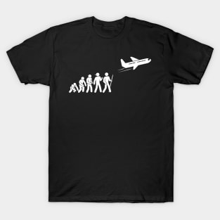 Evolution Of An Airplane Pilot T-Shirt